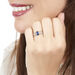 Bague Andrea Or Blanc Saphir Et Diamant - Bagues solitaires Femme | Histoire d’Or