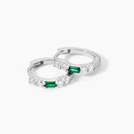 Cr&eacute;oles Felisa Argent Blanc Oxyde De Zirconium - Boucles d'oreilles cr&eacute;oles Femme | Histoire d&rsquo;Or