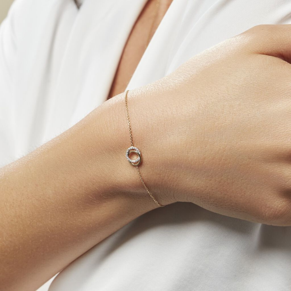 Bracelet Absolu Or Bicolore Diamant - Bracelets Femme | Histoire d’Or