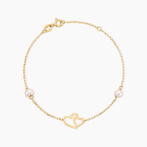 Bracelet Cenzo Argent Dor&eacute; A L'Or 750/1000 Perle De Culture - F&ecirc;te des m&egrave;res Femme | Histoire d&rsquo;Or