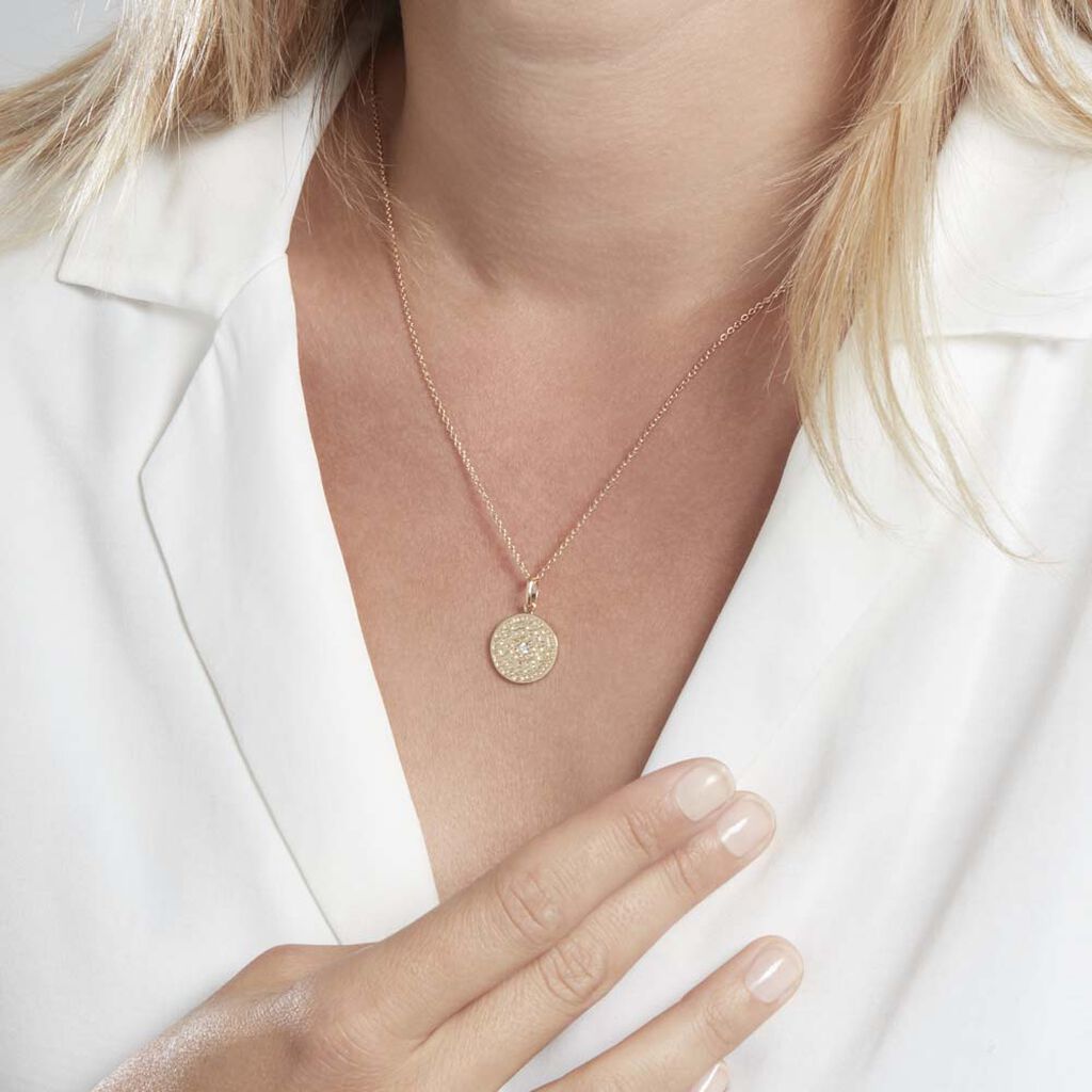 Collier Laurina Plaqué Or Jaune Oxyde De Zirconium - Colliers fantaisie Femme | Histoire d’Or