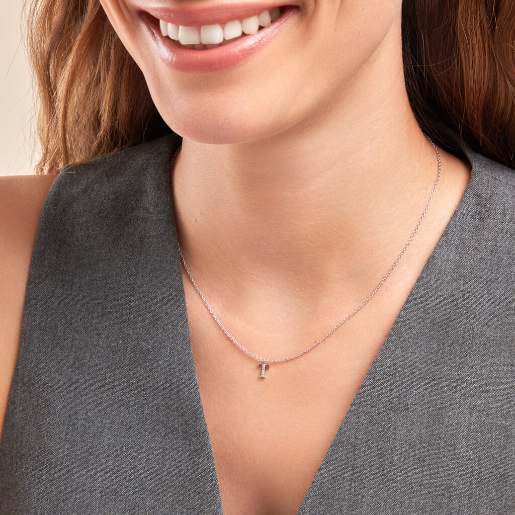 Collier Neruda Argent Blanc Oxyde De Zirconium - Colliers fantaisie Femme | Histoire d’Or