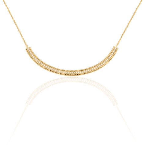 Collier Marie-baptistine Plaqué Or Jaune Oxyde De Zirconium - Colliers Femme | Histoire d’Or