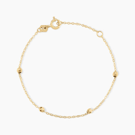 Bracelet Chaine Boules Alternees Or Jaune - Bracelets Enfant | Histoire d’Or