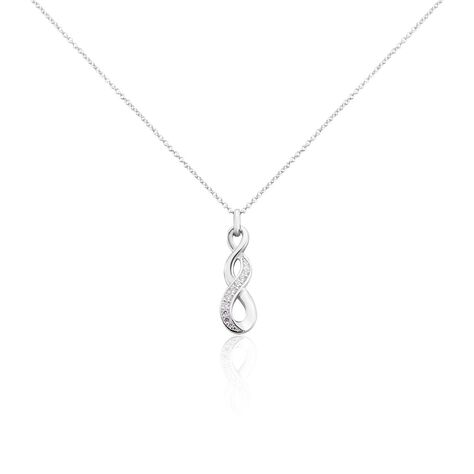 Collier Ayhan Argent Blanc Oxyde De Zirconium - Colliers fantaisie Femme | Histoire d&rsquo;Or