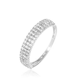 Bague Sadella Or Blanc Oxyde De Zirconium - Bagues avec pierre Femme | Histoire d’Or