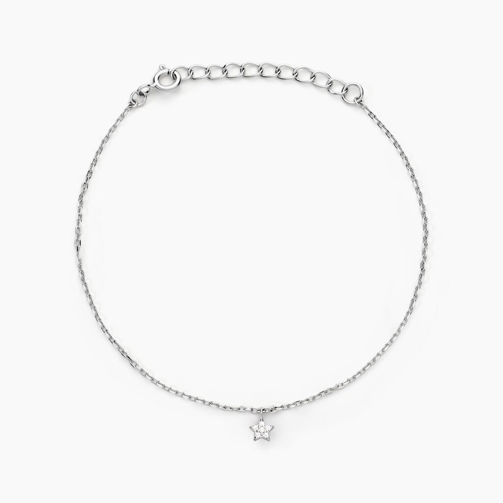 Bracelet Saya Argent Blanc Oxyde De Zirconium - Bracelets Femme | Histoire d&rsquo;Or