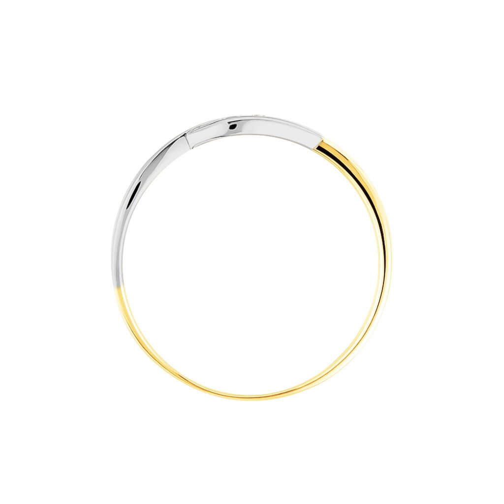 Bague Callie Or Bicolore Diamant - Bagues avec pierre Femme | Histoire d&rsquo;Or