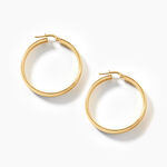 Cr&eacute;oles Terezia Argent Dor&eacute; A L'Or 750/1000 - Boucles d'oreilles cr&eacute;oles Femme | Histoire d&rsquo;Or
