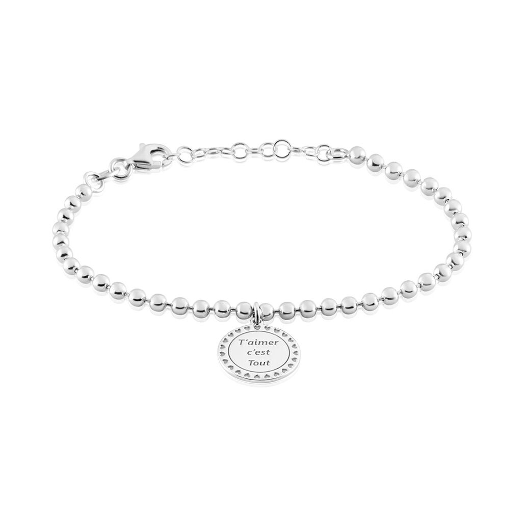 Bracelet Shamsi Argent Blanc - Bracelets Femme | Histoire d’Or