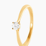 Bague Solitaire Victoria Or Jaune Diamant - Bagues solitaires Femme | Histoire d&rsquo;Or