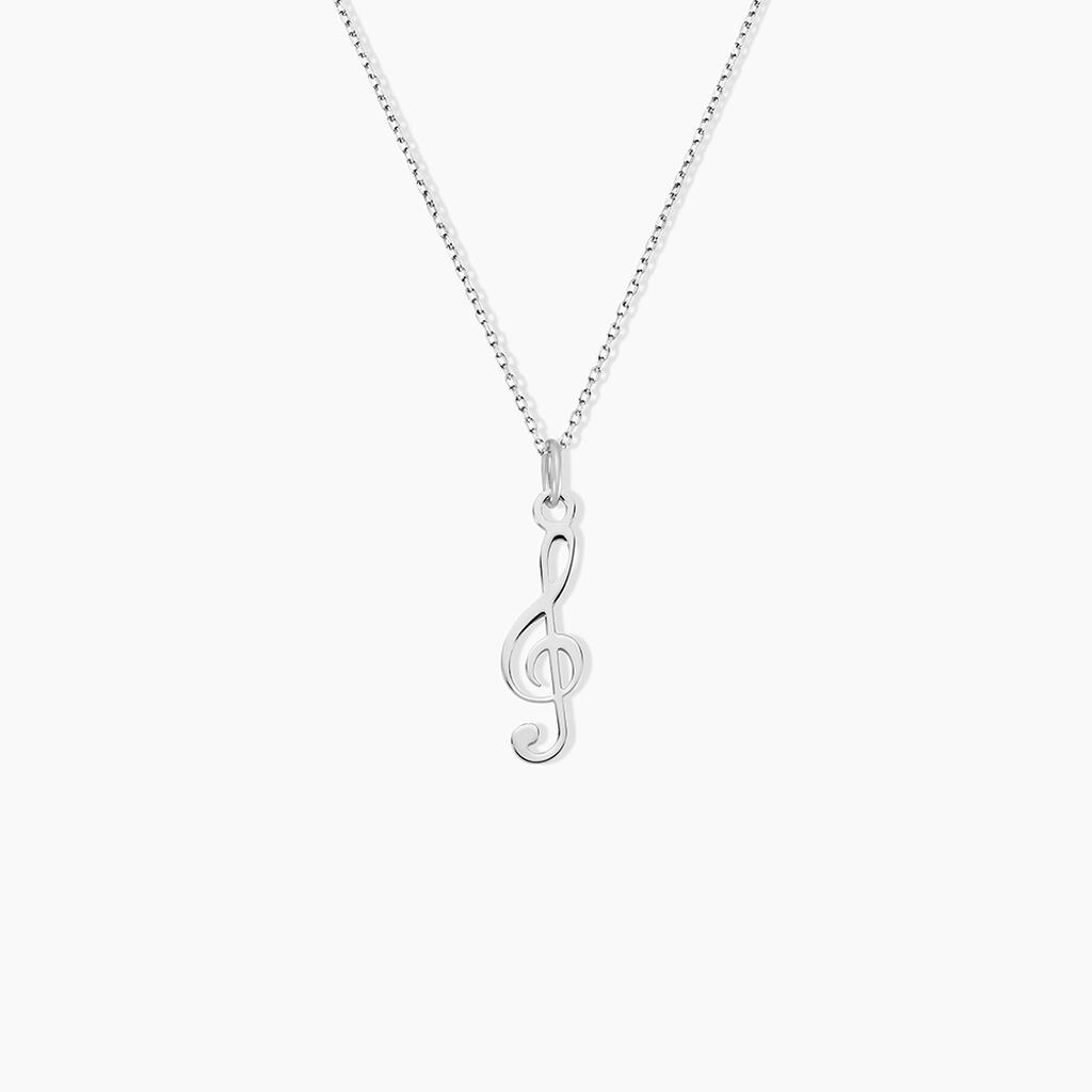 Pendentif Pio Argent Blanc - Pendentifs Famille | Histoire d’Or