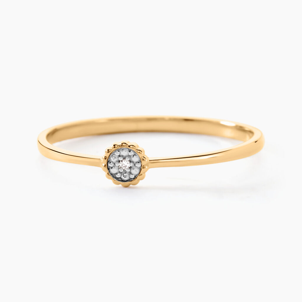 Bague Mon 1er Diamant Or Jaune Diamant - Bagues solitaires Femme | Histoire d’Or