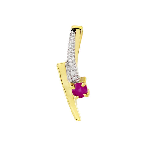 Pendentif Mahya Or Jaune Rubis - Pendentifs Femme | Histoire d’Or