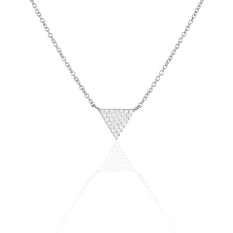Collier Brendana Argent Blanc Oxyde De Zirconium - Colliers fantaisie Femme | Histoire d&rsquo;Or