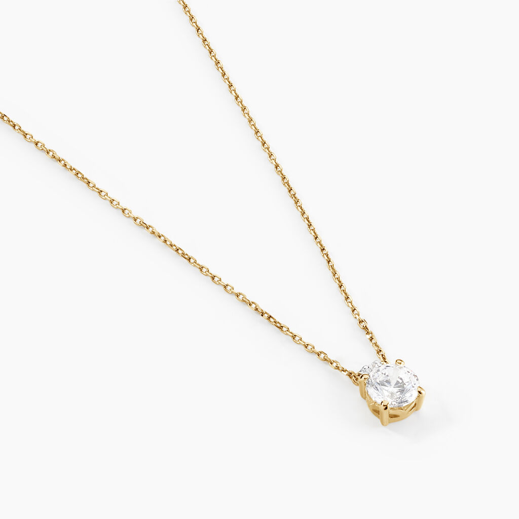 Collier Zilda Or Jaune Oxyde De Zirconium - Colliers Femme | Histoire d&rsquo;Or