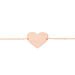 Bracelet Coeur Gravable Or Rose - Bracelets Coeur Femme | Histoire d’Or