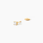 Boucle D'oreille Puce Unitaire Victoria Or Jaune Diamant - Piercings d'oreilles Famille | Histoire d&rsquo;Or