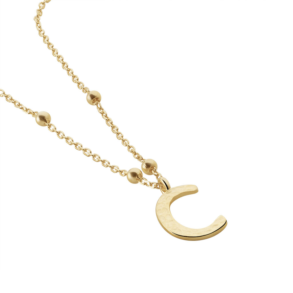 Collier Plaqu&eacute; Or Jaune Lettra - Bijoux sans pierre Femme | Histoire d&rsquo;Or