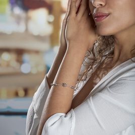 Bracelet Catarina Argent Blanc - Bracelets fantaisie Femme | Histoire d’Or