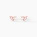 Boucles D'oreilles Puces Myhalf Argent Rose Oxyde - Boucles d'oreilles fantaisie Femme | Histoire d’Or