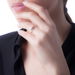 Bague Chloe Or Rose Quartz Et Oxyde De Zirconium - Bagues solitaires Femme | Histoire d’Or