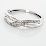 Bague Ilariane Or Blanc Diamant - Bagues avec pierre Femme | Histoire d&rsquo;Or