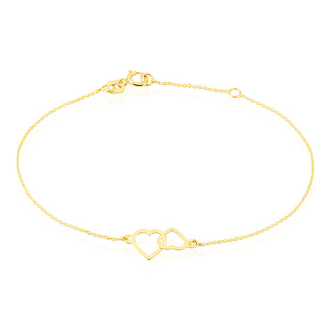 Bracelet en or jaune, maille anglaise, 5,4 mm : Longueur - 18 Femme - Le  Manège à Bijoux®