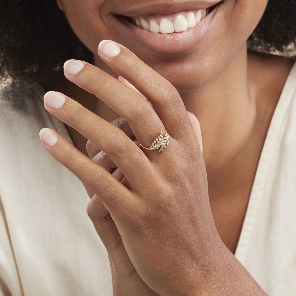 Bague Tourkia Or Jaune Oxyde De Zirconium - Bagues avec pierre Femme | Histoire d’Or