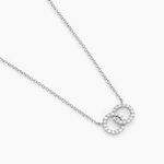 Collier Iwa Argent Blanc Oxyde De Zirconium - Colliers fantaisie Femme | Histoire d&rsquo;Or