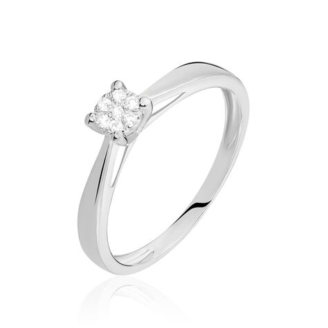 Bague Solitaire Artemis Or Blanc Diamant - Bagues solitaires Femme | Histoire d’Or