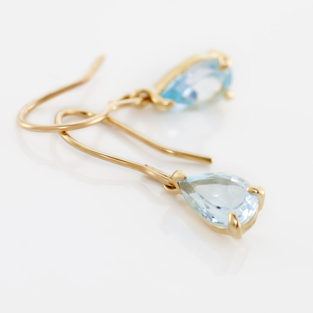 Boucles D'oreilles Pendantes Kalyne Or Jaune Topaze - Boucles d'oreilles pendantes Femme | Histoire d’Or