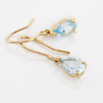 Boucles D'oreilles Pendantes Kalyne Or Jaune Topaze - Boucles d'oreilles pendantes Femme | Histoire d&rsquo;Or