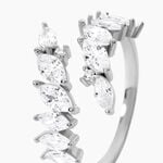 Bague Tapis Rouge Argent Blanc Oxyde De Zirconium - Bagues avec pierre Femme | Histoire d&rsquo;Or
