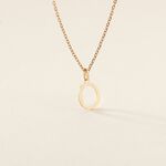 Pendentif Ionia Lettre Or Jaune - Pendentifs Famille | Histoire d&rsquo;Or