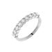 Demi Alliance Eloise Platine Blanc Diamant - Alliances Femme | Histoire d’Or