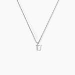 Collier Neruda Argent Blanc Oxyde De Zirconium - Colliers fantaisie Femme | Histoire d&rsquo;Or