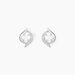Boucles D'oreilles Puces Or Blanc Lydia Oxydes De Zirconium - Clous d'oreilles Femme | Histoire d’Or