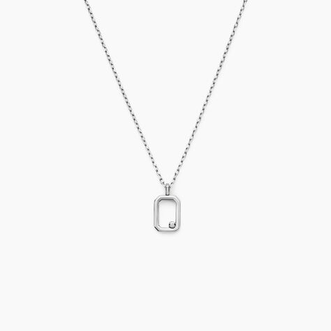 Collier Harmony Argent Blanc - Colliers fantaisie Homme | Histoire d&rsquo;Or