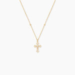 Collier Bice Or Jaune Oxyde De Zirconium - Colliers Femme | Histoire d&rsquo;Or