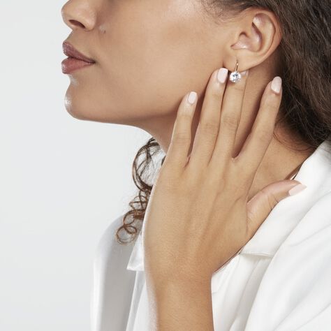 Boucles D'oreilles Pendantes Fippe Oxydes De Zirconium - Boucles d'oreilles fantaisie Femme | Histoire d’Or
