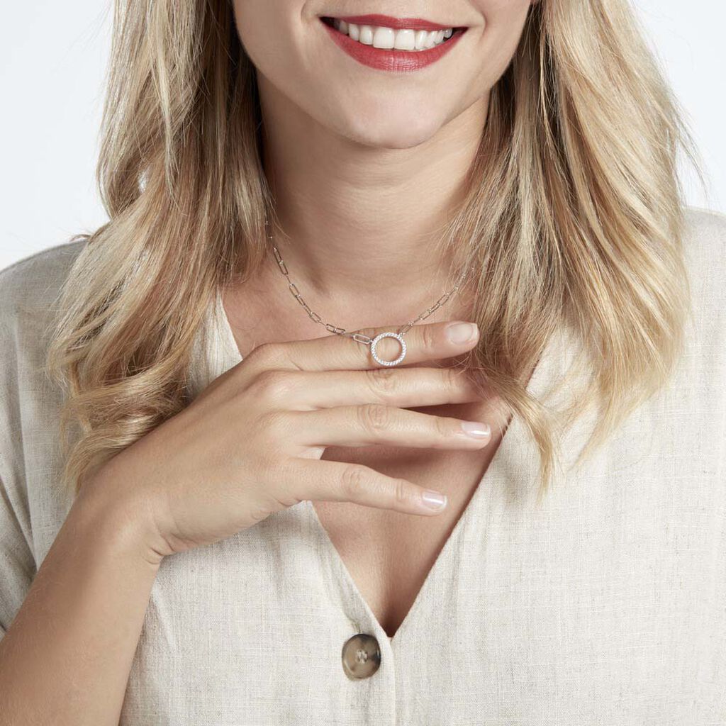 Collier Argent Sadoc Oxydes De Zirconium - Colliers Femme | Histoire d’Or