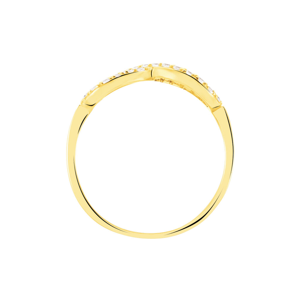 Bague Klothilda Or Jaune Oxyde De Zirconium - Bagues avec pierre Femme | Histoire d’Or