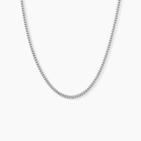 Chaîne Clementine Argent Blanc - Chaines Homme | Histoire d’Or