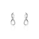 Boucles D'oreilles Puces Osanna Or Blanc Diamants - Clous d'oreilles Femme | Histoire d&rsquo;Or