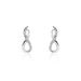 Boucles D'oreilles Puces Osanna Or Blanc Diamants - Clous d'oreilles Femme | Histoire d’Or