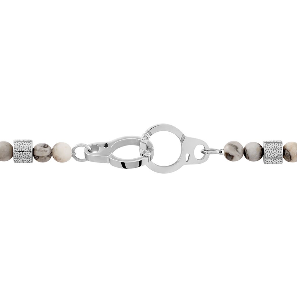 Bracelet Kuro Acier Blanc Autres Pierres - Bracelets Homme | Histoire d’Or