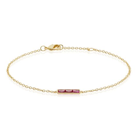 Bracelet Plaqué Or Linnert Spinelles - Bracelets Femme | Histoire d’Or