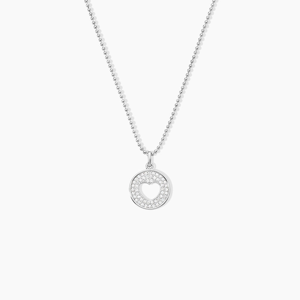 Collier Argent Blanc Cantien Oxyde - Colliers fantaisie Femme | Histoire d&rsquo;Or