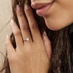 Bague Solitaire Or Jaune Idelle Oxyde De Zirconium - Bagues solitaires Femme | Histoire d&rsquo;Or